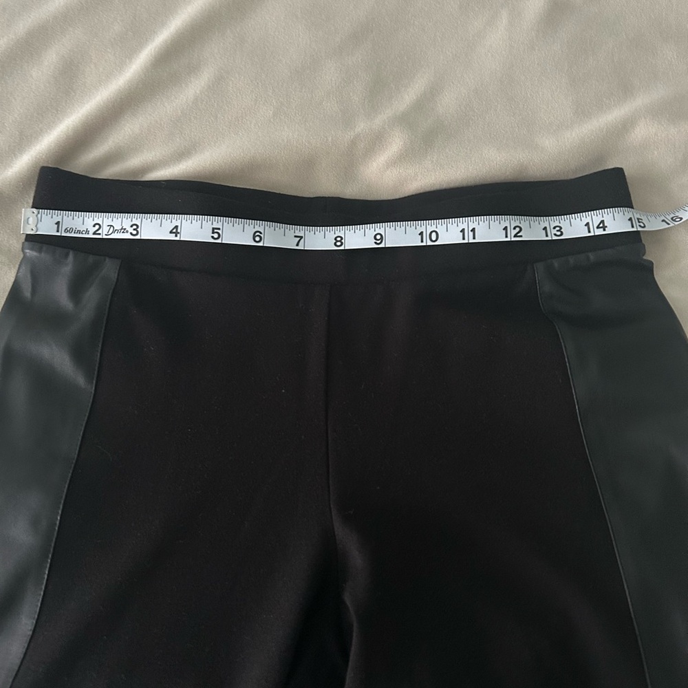 CAbi Black pants with Faux Leather Accents - Picture 3 of 5
